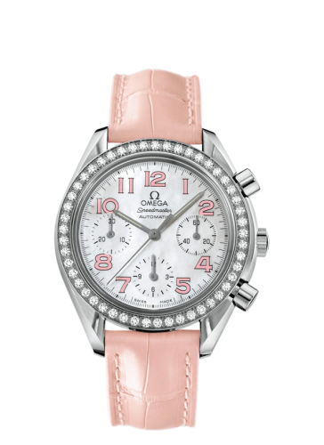Omega Speedmaster Reduced Ladies Stainless Steel / Diamond / MOP / Pink